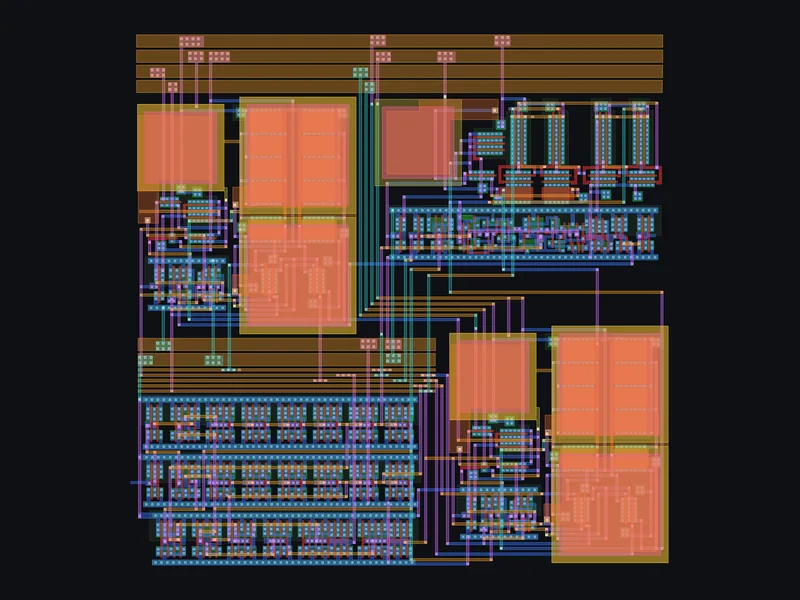 Integrated circuit layout of a data converter